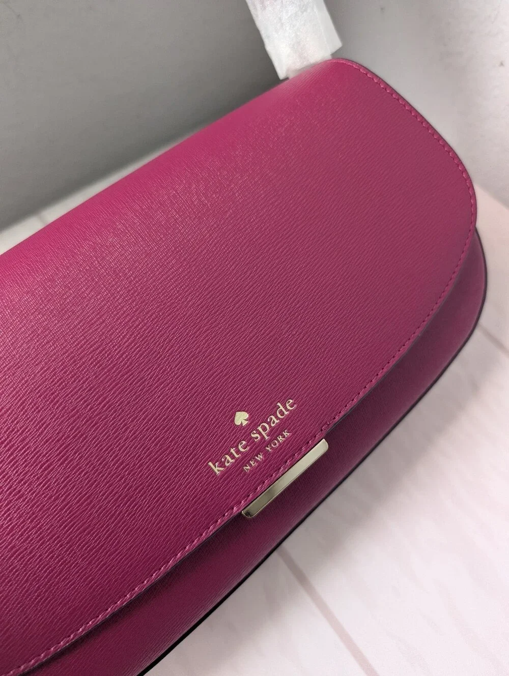 NWT Kate Spade KP190 Quinn Shoulder Bag in Dark Raspberry with Gold Hardware